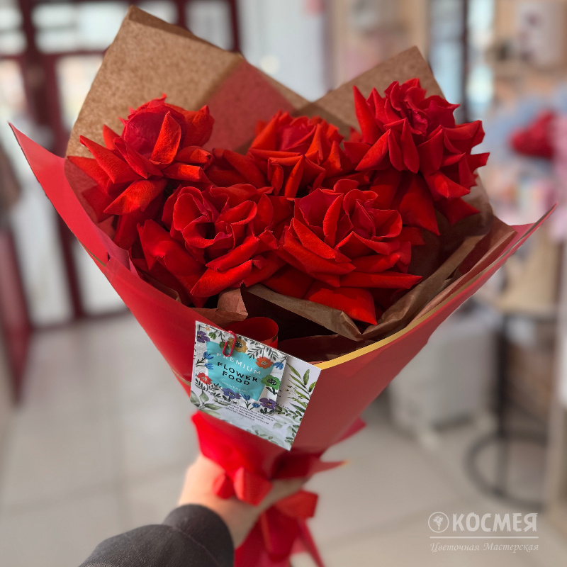 Букет из 5 французских роз