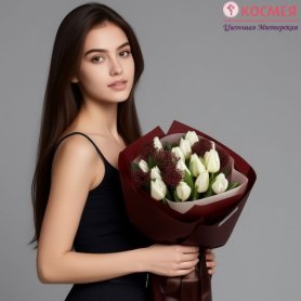 Букет «Небесное очарование» от интернет-магазина «Космея» в Южно-Сахалинске