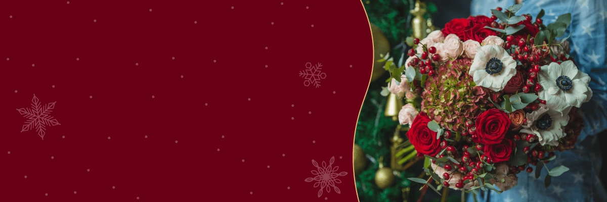 Новогодние букеты и композиции